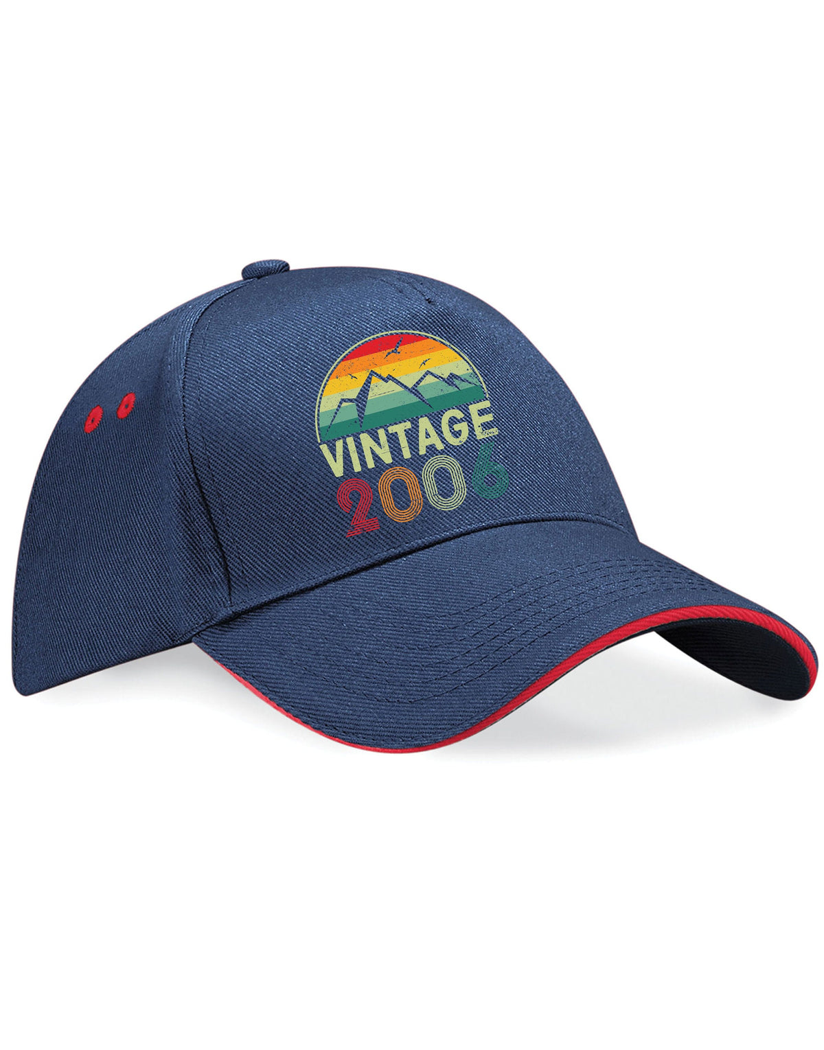 18th Birthday Hat 18 Years Old Born In 2006 Gifts 5 Panel Cotton Cap Sandwich Peak Vintage 2006 Graphic Tee – Easygoing Wear · Must-Have Style