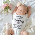 First Father's Day:Romper for Father's Day.Baby Bodysuit Bodysuit Father's Day. Father's Day gift.Dad surprise.Dad gift