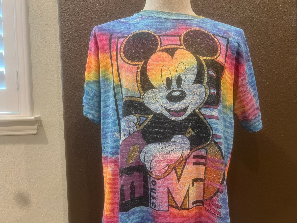Vintage 9039s Mickey Mouse Disney Tie Dye T Shirt Size L Graphic Tee – Cozy Vibes · Must-Have Style