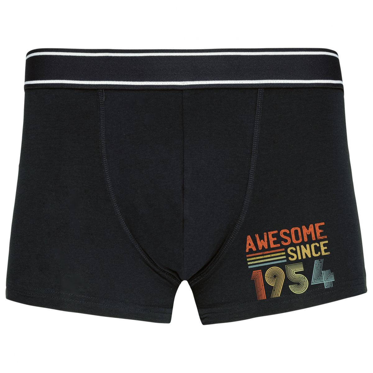 70th Birthday Gifts Mens Boxer Shorts 70 Years Old Born In 1954 Mens Underwear Men Briefs Awesome Since 1 Graphic Tee – Premium Graphic · Great Gift For Fans
