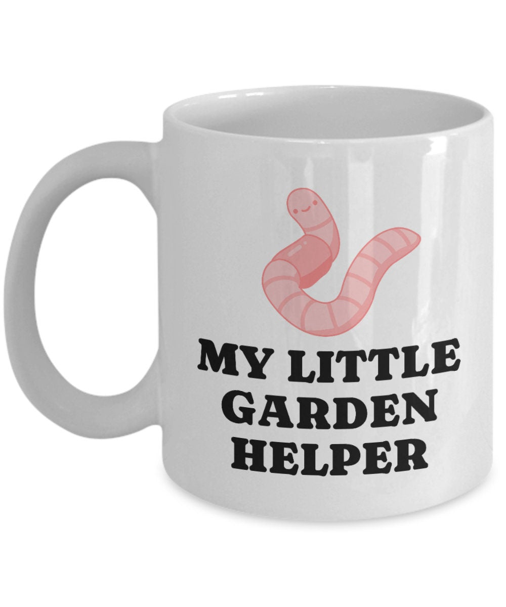 Vermiculture Mug Earthworm Gift Earthworm Vermicompost Composting Organic Gardening Worm Farm Soil Health My Little Garden Helper Graphic Tee – Fan Favorite · Great Gift For Fans