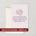 Cute Mother Greeting Card Mother39s Day Card Mom Card Mothers Day Greeting Card The Kind Of Mom Everyone Wishes They Had Graphic Tee – Everyday Comfort · Must-Have Style