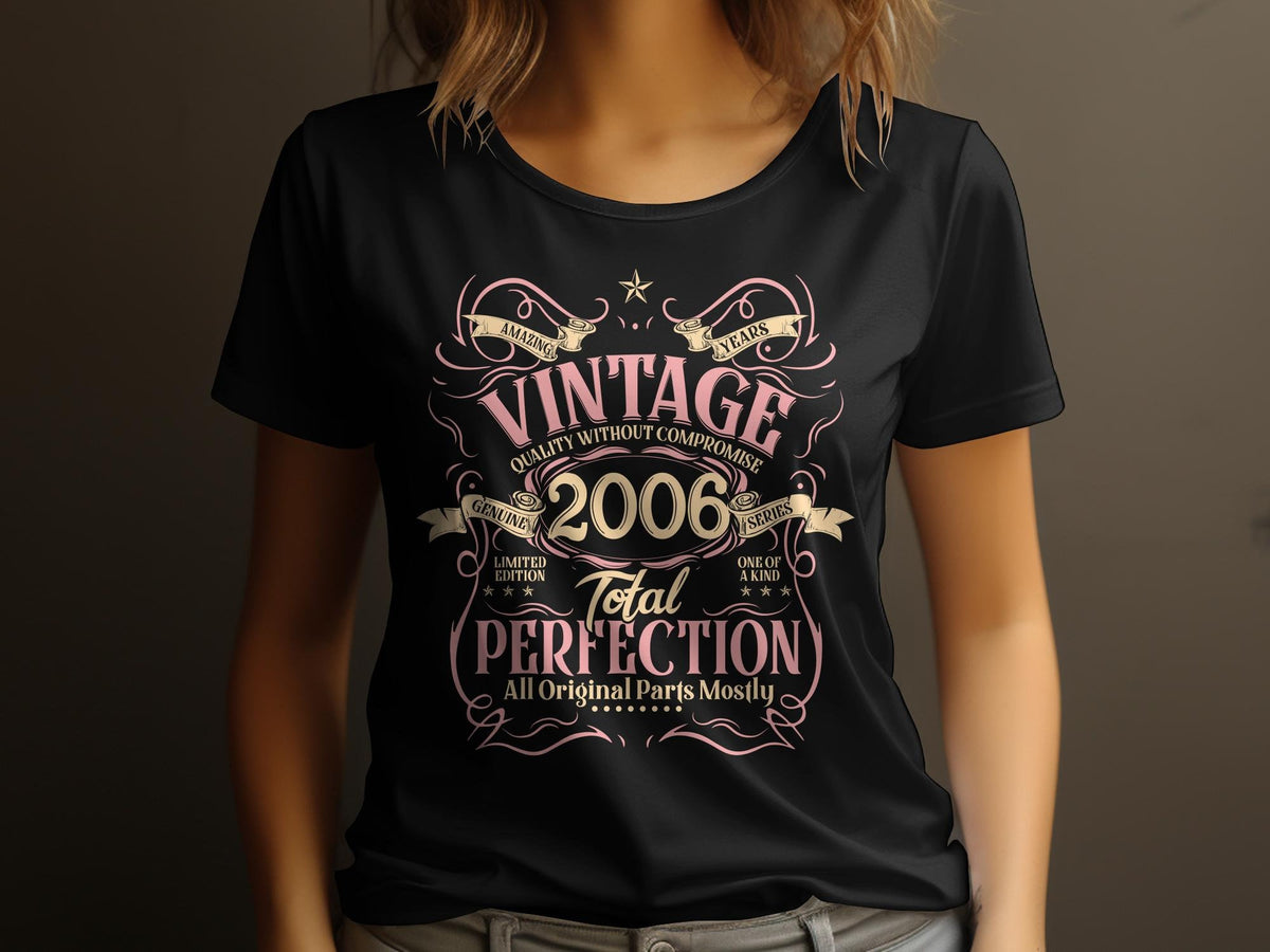 Vintage 2006 Total Perfection TShirt Quality Limited Edition Retro Tee Gift for 2006 Birthdays Graphic Tee – Warm & Stylish · Great Gift For Fans