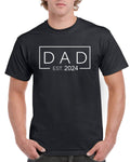 Dad Est 2024 Gift For New Father Fathers Day Gifts New Daddy Cotton TShirt Newborn Baby Presents Graphic Tee – Easygoing Wear · Trending Graphic Apparel
