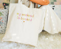 Funny Bookish Gift for Reader My Weekend is Booked Cute Romantasy Reader Tote Bag for Sister Cute Minimalist Book Lover Gift with Heart Tote Bag – Aesthetic Look · Top Pick For Any Outfit