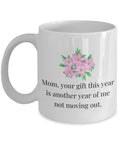 Funny Mother Mug Mother39s Day Coffee Mug Mom Gift Present For Mother39s Day Mom Birthday Another Year Of Me Not Moving Out Graphic Tee – Premium Graphic · Trending Graphic Apparel