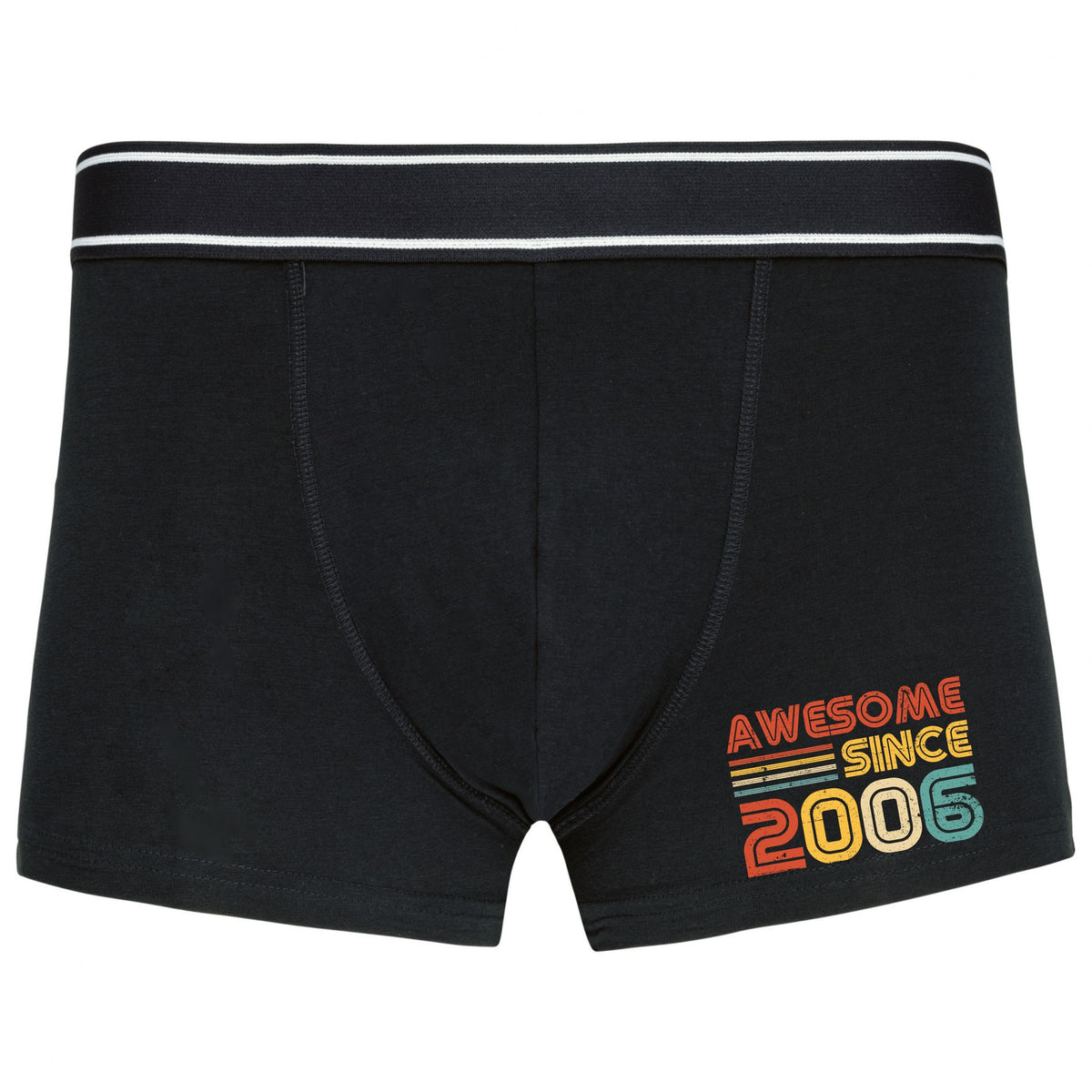 18th Birthday Gifts Mens Boxer Shorts 18 Years Old Born In 2006 Mens Underwear Men Briefs Awesome Since 2 Graphic Tee – Everyday Comfort · Top Pick For Any Outfit
