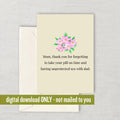 Funny Mother Printable Card Mother39s Day Card Mom Card Mother Printable Instant Download Digital Card Thank You For Forgetting Graphic Tee – Cozy Vibes · Trending Graphic Apparel