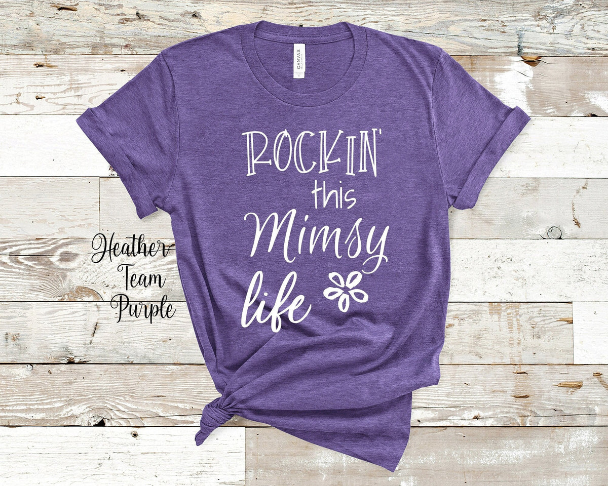 Rockin This Mimsy Life Grandma Tshirt Special Grandmother Gift Idea for Mother39s Day Birthday Christmas or Pregnancy Reveal Announcement Graphic Tee – Aesthetic Look · Top Pick For Any Outfit