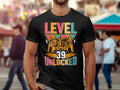 39th Birthday Gift Level Unlocked Gamer Age 39 Years Old Birthday Design TShirt Hoodie Sweatshirt Colorful Retro Gaming Apparel Hoodie – Cozy Vibes · Perfect For Daily Wear