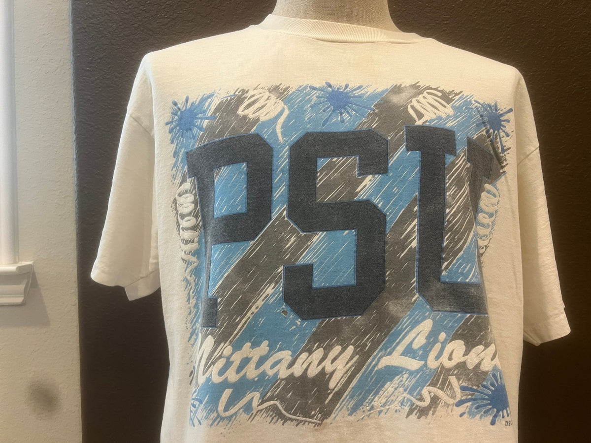 Vintage 9039s Penn State Nittany Lions White T Shirt Size XL Graphic Tee – Feel-Good Design · Must-Have Style