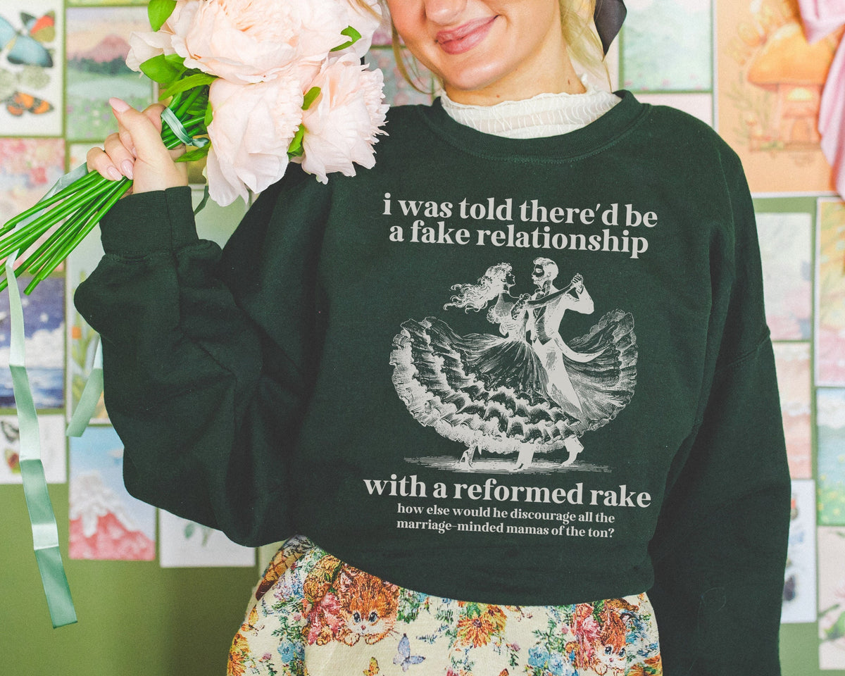Historical Romance Reader Crewneck for Book Lover Funny Romance Tropes Sweatshirt for Bookworm Regency Romance Shirt Book Lover Gift Idea Sweatshirt – Warm & Stylish · Must-Have Style