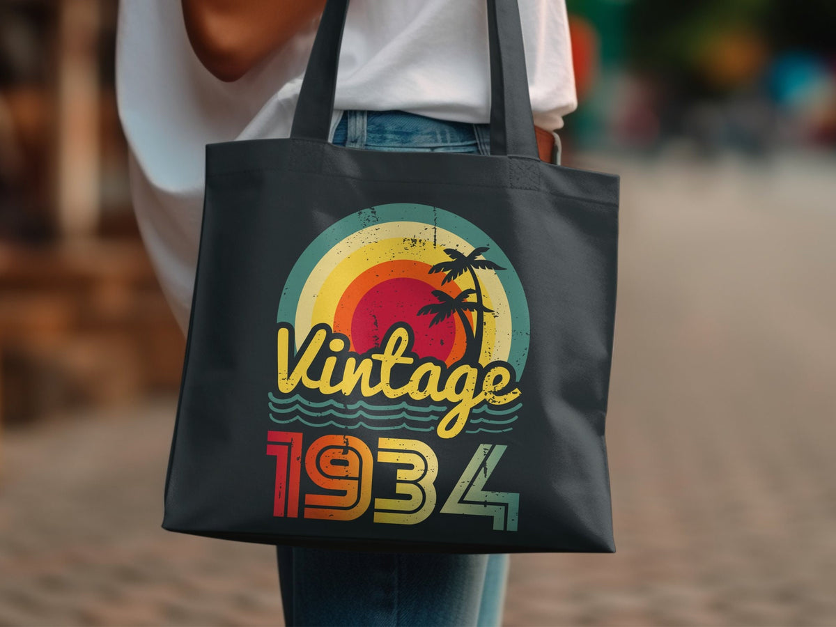 90th Birthday Gift For Women 90th Tote Bag 1934 Gifts Tote Bags For Women Tote Bags Canvas Tote Bags Uk 80th Birthday Bag 90th Tote Bags Tote Bag – Cozy Vibes · High-Quality Print