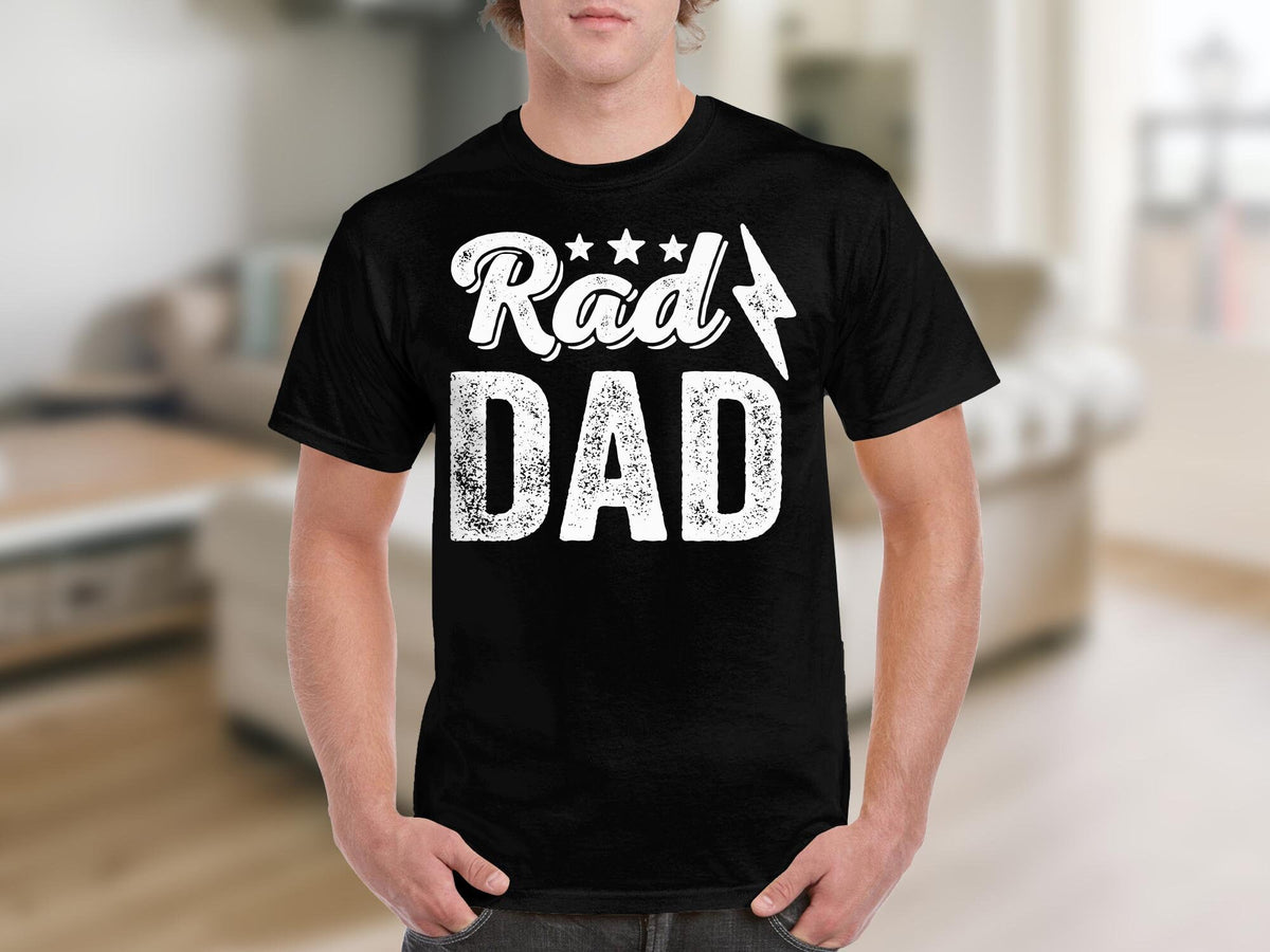 Rad Dad TShirt Fathers Day Gift Birthday Present Cool Dad Shirt Unique Fathers Day Shirt Gift for Dad Rad Dad Birthday Shirt Graphic Tee – Easygoing Wear · Must-Have Style