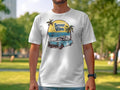 Summer Vibes TShirt with Retro Car and Palm Trees Beach Sunset Graphic Tee Unisex Graphic Tee – Cozy Vibes · Top Pick For Any Outfit