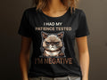 Funny Grumpy Cat TShirt I Had My Patience Tested I39m Negative Cat Lover Gift Womens Tee Graphic Tee – Aesthetic Look · Trending Graphic Apparel