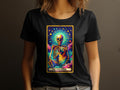 The Dog Lover Tarot Card TShirt Vibrant Skull and Dog Design Mystical Cosmic Astrology Tee Womens Tee Graphic Tee – Feel-Good Design · Top Pick For Any Outfit