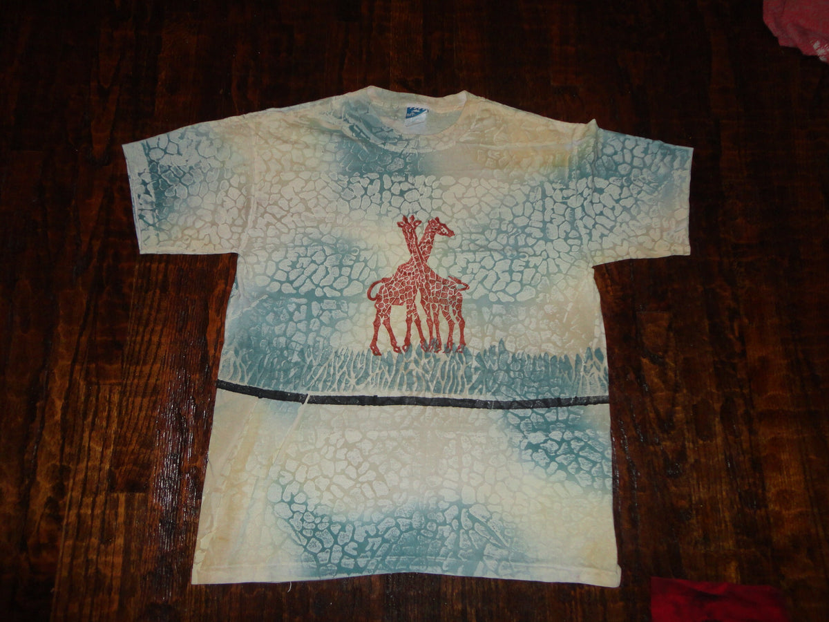 Vintage 9039s Giraffe AOP All Over Print AOP Deep Sea T Shirt XL Graphic Tee – Fan Favorite · Top Pick For Any Outfit