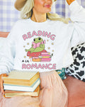 Cute Book Lover Crewneck for Romance Reader Who Loves Adorable 90s Vibes and Coquette Frogs Silly Bookish Romantasy Gift for Girly Bookworm Graphic Tee – Premium Graphic · Must-Have Style
