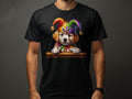 Cute Golden Retriever Puppy in Jester Hat TShirt Colorful Dog Lover Tee Fun Animal Graphic Shirt Gift Graphic Tee – Everyday Comfort · High-Quality Print