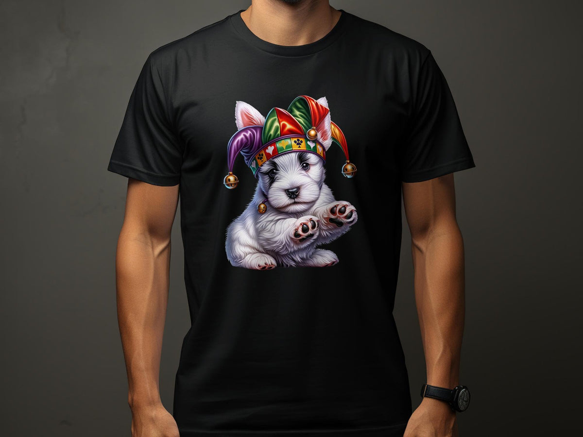 Scottish Terrier Dog Pup Jester Hat Design Dog Lover Gifts Present For Mans Best Friend Pet Gift Dog Design T Shirt Hoodie Sweatshirt Hoodie – Fan Favorite · Top Pick For Any Outfit