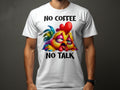 Funny Chicken TShirt No Coffee No Talk Sarcastic Morning Mood Unisex Tee Colorful Hen Graphic Shirt Gift for Coffee Lovers Graphic Tee – Aesthetic Look · Must-Have Style