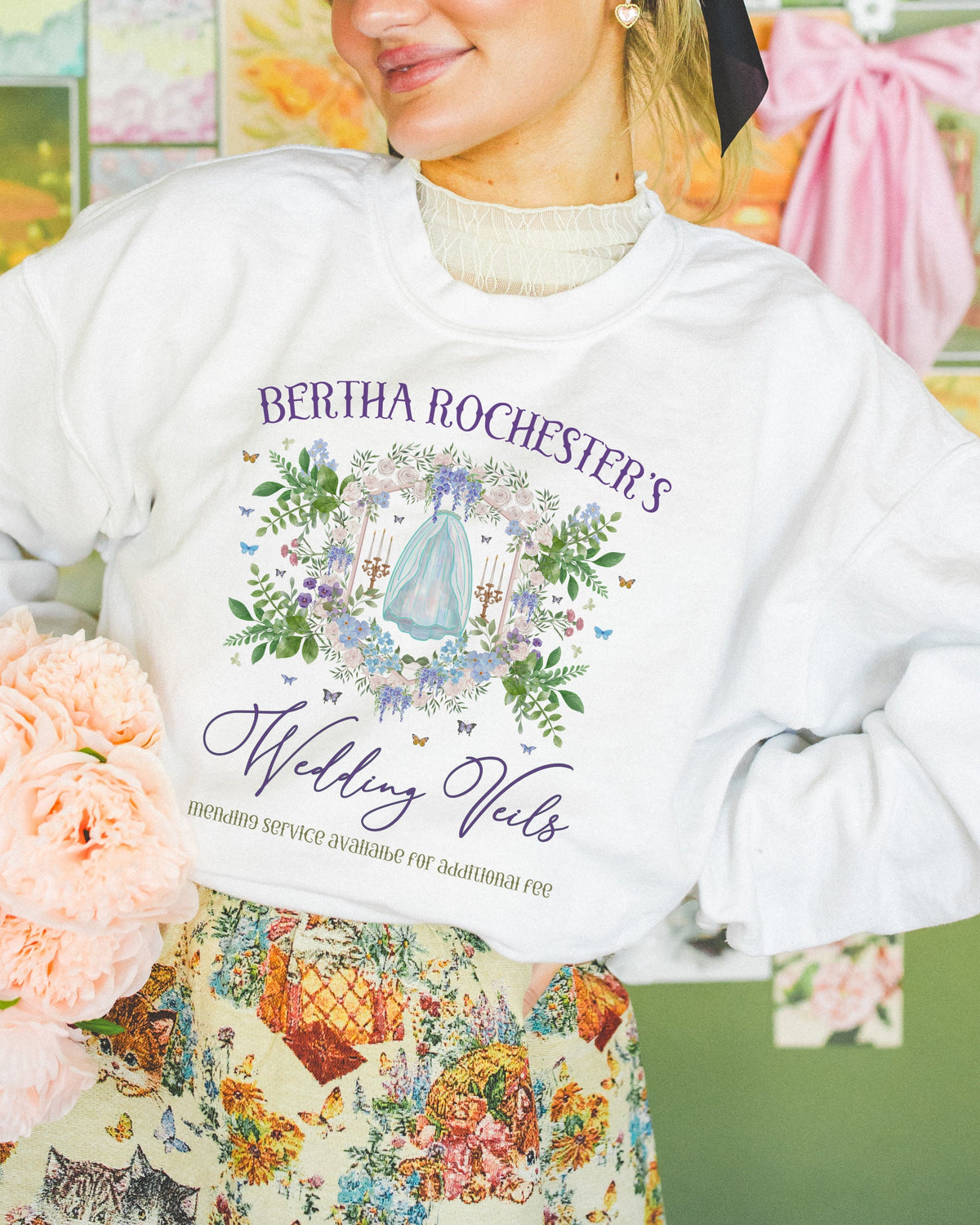 Boho Gothic Romance Sweatshirt Spooky Romance Reader Who Loves Jane Eyre Classic Literature Gift for Bookworm Literature Professor Shirt Sweatshirt – Cozy Vibes · High-Quality Print