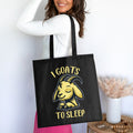 Funny Goat Lazy Design Tote Bag Lazy People Cute Tote Unique Tote Bag Gift Farm Animal Tote Humorous Design Grocery Bag Tote Bag – Easygoing Wear · High-Quality Print