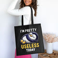 Funny Lazy Penguin Tote Bag I39m Pretty Useless Today Cute Animal Design Lazy Day Tote Funny Gift Idea Perfect for Lazy People Tote Bag – Easygoing Wear · Top Pick For Any Outfit