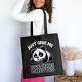 Cute Panda Tote Bag Lazy Design For Lazy People Funny Gift Just Give Me Five More Minutes Tote Bag Adorable Animal Print Tote Bag – Feel-Good Design · Top Pick For Any Outfit