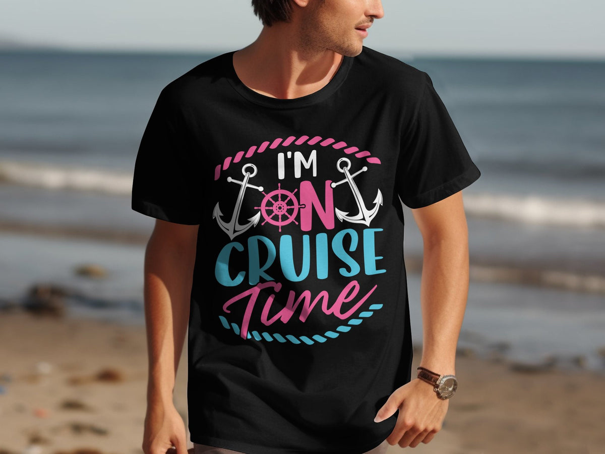 On Cruise Time TShirt Cruise Vacation Shirt Nautical Holiday Tee Family Cruise Trip Shirt Summer Cruise Apparel Graphic Tee – Bold Style · Top Pick For Any Outfit