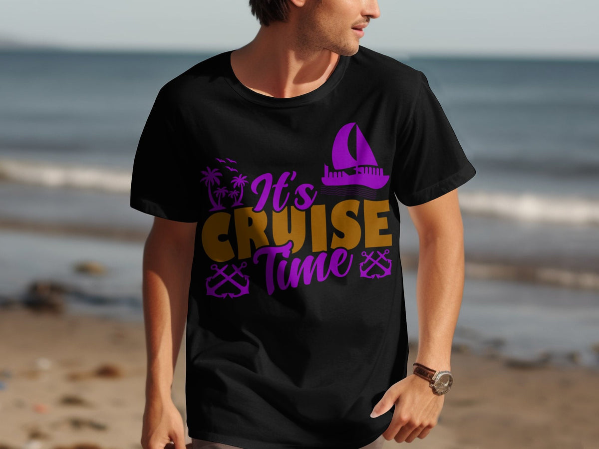 It39s Cruise Time TShirt Perfect Cruise Holiday Shirt Vacation Tee Nautical Theme Shirt Sailing Adventure Wear Beach Holiday Tee Graphic Tee – Warm & Stylish · Great Gift For Fans