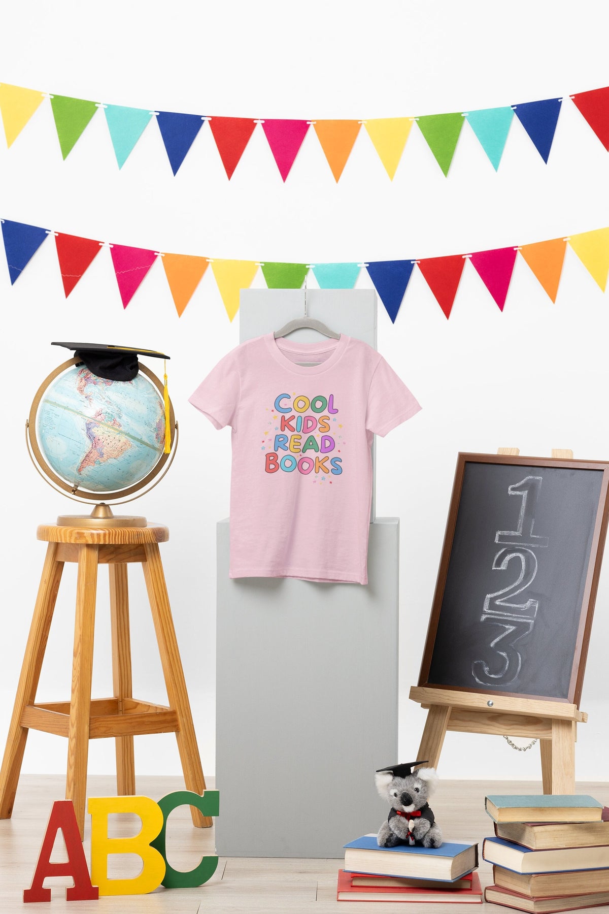 Colorful Book Lover Tee Shirt for Daughter ur Son Who Loves Reading Cool Kids Read Books Adorable Y2K Bookish Tee for First Day of School Graphic Tee – Aesthetic Look · Trending Graphic Apparel