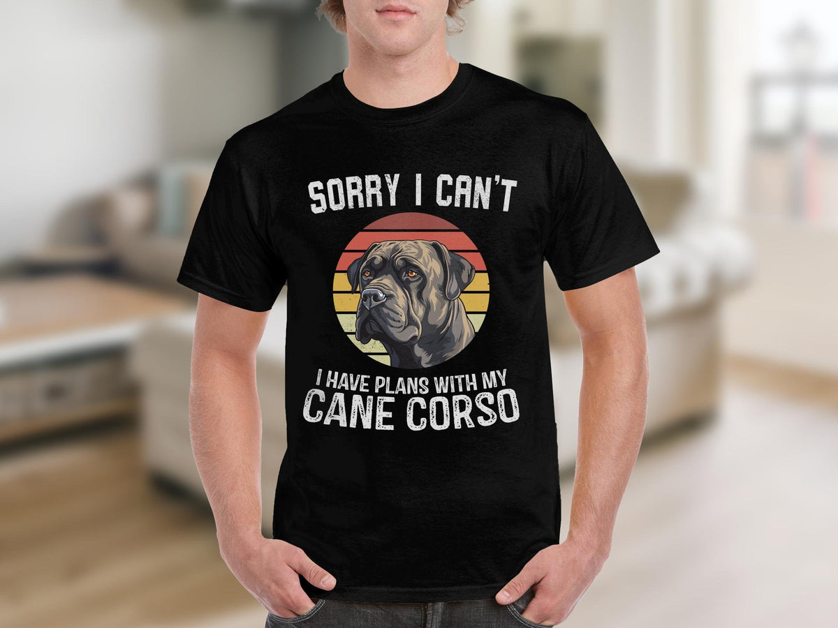Dog T Shirt Sorry I Can39t I Have Plans With My Cane Corso TShirt Dog Lovers Tee Dog Gifts Animal Lovers Shirt Funny Dog Quote Cute Dog Shirt Graphic Tee – Soft Feel · Great Gift For Fans