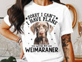 Dog T Shirt Sorry I Can39t I Have Plans With My Weimaraner T Shirt Womens Ladyfit Dog T Shirt Dog Lovers T Shirt Funny Dog Quote Shirt Graphic Tee – Everyday Comfort · Great Gift For Fans