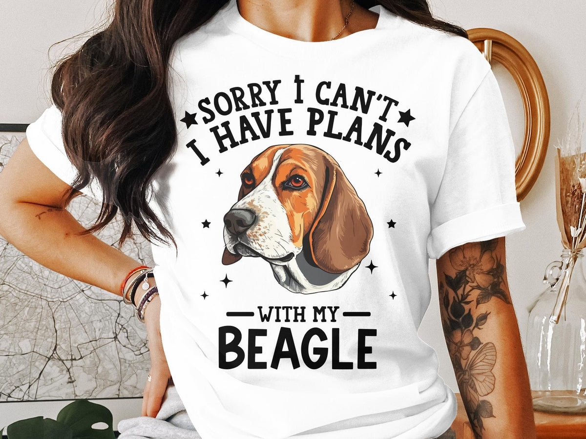 Dog T Shirt Sorry I Can39t I Have Plans With My Beagle Cute Women39s Ladyfit Dog TShirt Dog Lovers Gift Beagle Lovers Shirt Casual Outfit Graphic Tee – Warm & Stylish · Must-Have Style