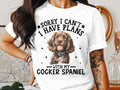 Dog T Shirt Sorry I Can39t I Have Plans With My Cocker Spaniel Women39s Ladyfit Dog TShirt Dog Lovers Shirt Funny Dog Owner Gift Graphic Tee – Fan Favorite · Must-Have Style