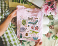 Boho Insect Tee Shirt for Entomologist Cute Birthday Gift for Friend Who Loves Bugs 90s Throwback Eclectic Grandma TShirt with Flowers Graphic Tee – Aesthetic Look · Must-Have Style