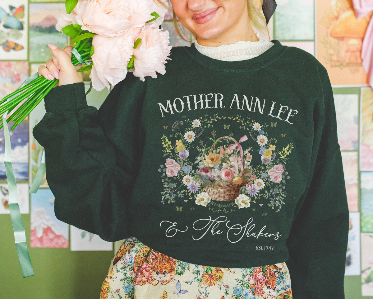 Boho History Sweatshirt for Religious History Professor Ann Lee and The Shakers 18th Century American History Gift Social Studies Teacher Sweatshirt – Bold Style · Great Gift For Fans