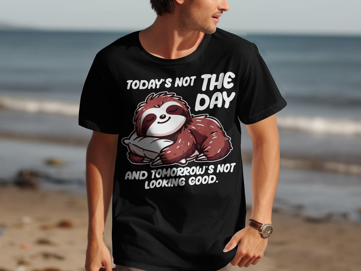 Cute Lazy Sloth TShirt Animal Lover Gift Funny Quote Tee Relaxation Theme Sloth Art Casual Wear Unique Graphic Shirt Humorous Design Graphic Tee – Aesthetic Look · Top Pick For Any Outfit