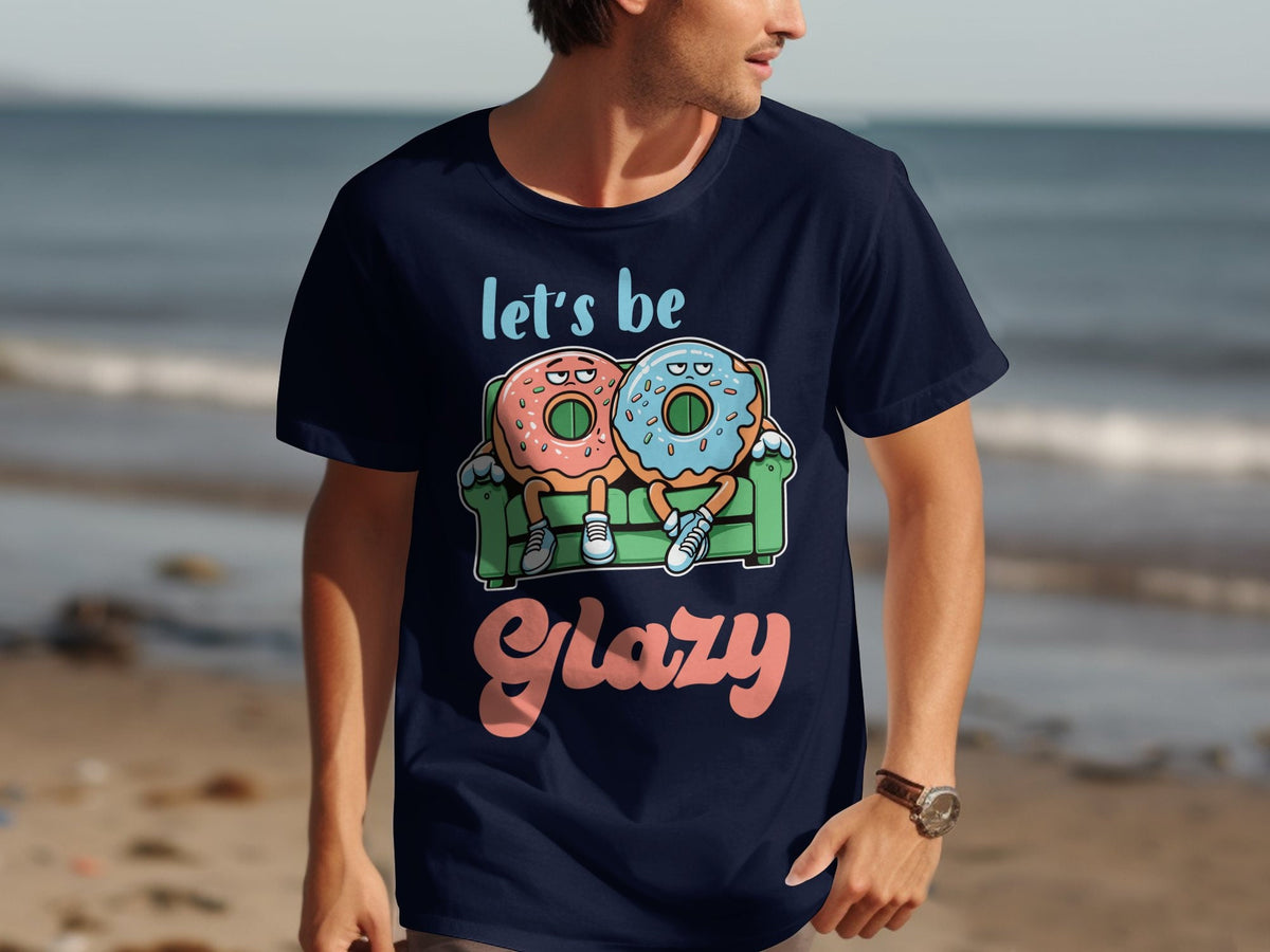 Funny Lazy Animal Doughnut T Shirt Let39s Be Lazy Doughnut Design Cute Relaxing Doughnut Shirt Glazy Doughnut T Shirt Donut Lover Gift Graphic Tee – Aesthetic Look · High-Quality Print