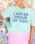 Cute Elementary School Teacher or Speech Therapist TShirt with Positive Affirmation for Students I Am So Proud of You Y2K Aesthetic Shirt Graphic Tee – Easygoing Wear · Must-Have Style