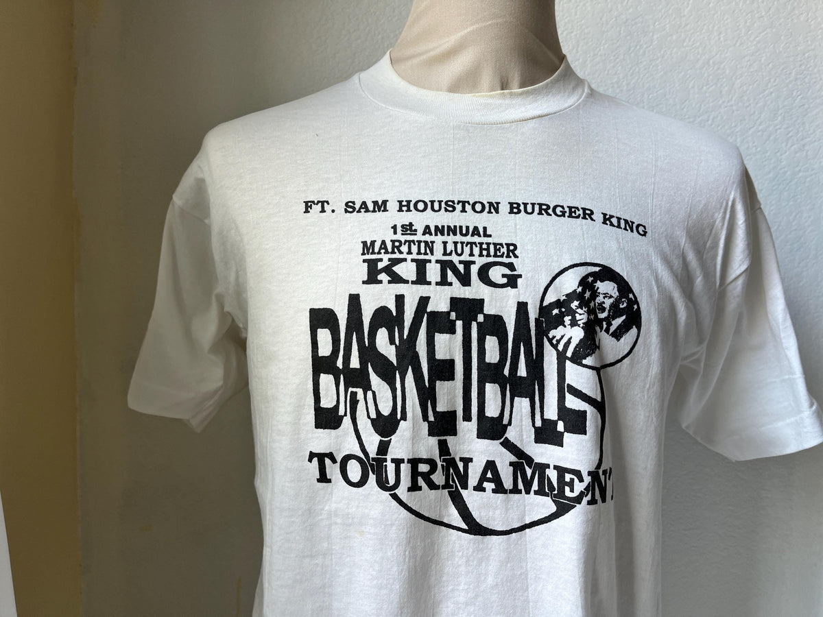 Vintage 9039s Martin Luther King Jr Basketball Tournament Ft Sam Houston TShirt Size L Graphic Tee – Premium Graphic · Must-Have Style