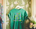 Cute History Teacher Tee Shirt for History Lover or History Buff Cool Girls Know History Silly Historian TShirt with Boho Retro Flowers Graphic Tee – Easygoing Wear · Great Gift For Fans