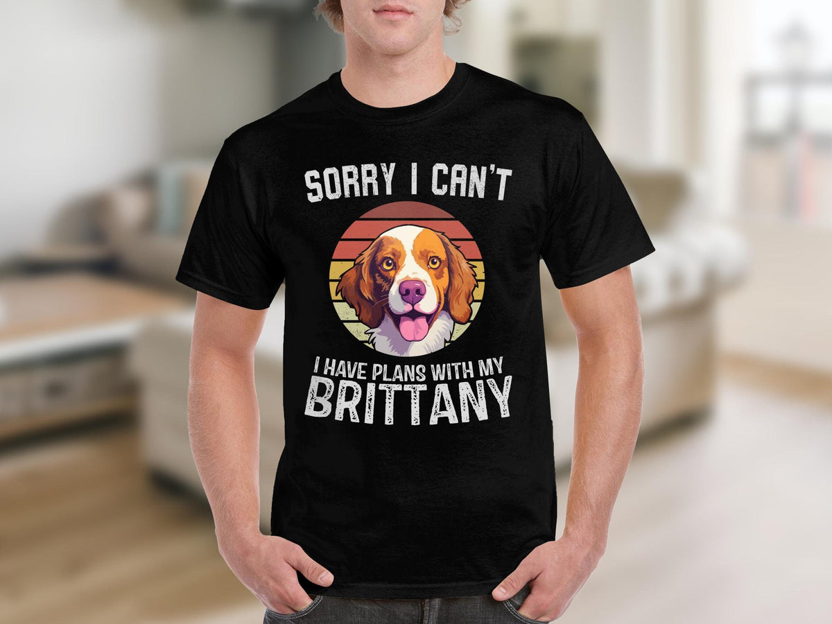 Dog T Shirt Sorry I Can39t I Have Plans With My Brittany Dog Lovers TShirt Dog Gifts Animal Lovers Tee Funny Brittany Dog Owner Shirt Graphic Tee – Everyday Comfort · Must-Have Style