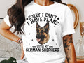 Dog T Shirt Sorry I Can39t I Have Plans With My German Shepherd TShirt Women39s Ladyfit Dog TShirt Dog Lovers Tee Casual Graphic Gift for Her Graphic Tee – Everyday Comfort · High-Quality Print