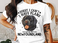 Dog T Shirt Sorry I Can39t I Have Plans With My Newfoundland Womens Ladyfit Dog T Shirt Dog Lovers Gift Cute Puppy Lover Shirt Funny Dog Tee Graphic Tee – Aesthetic Look · Perfect For Daily Wear