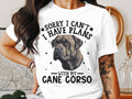 Dog T Shirt Sorry I Can39t I Have Plans With My Cane Corso TShirt Women39s Ladyfit Dog Lover Shirt Cane Corso Dog Tee Pet Lover39s Gift Graphic Tee – Soft Feel · Trending Graphic Apparel