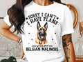 Dog T Shirt Sorry I Can39t I Have Plans With My Belgian Malinois Dog TShirt Funny Dog Lover Shirt Women39s Ladyfit Dog Tee Cute Dog Owner Gift Graphic Tee – Soft Feel · Great Gift For Fans