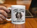 Funny Dog Themed 11oz Coffee Mug Sorry I Can39t I Have Plans With My English Springer Spaniel Cute Dog Lover Gift Pet Owner Mug Graphic Tee – Soft Feel · Trending Graphic Apparel